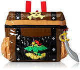 Kidorable Toddler (7 x 10 inches) Brown Pirate, Fun Cutlass Zipper & 3D Embelishments Backpack