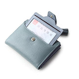 BOBILIKE Genuine Leather Bifold Wallet Small Coin Purse Card Holder ID Window Wallets for