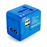 Heys America Unisex All-In-One Travel Adapter Pro with USB Orange Luggage Accessory