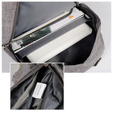 Freewander Bookbag Basic Backpack Lightweight Simple Daypack for Teens (01-Grey-6)