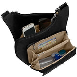 Baggallini Criss Cross Travel Crossbody Bag, Black, One Size