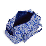 Vera Bradley unisex adult Collegiate Large Duffle (Multiple Teams Available) Travel Bag, University of Florida Royal/White Bandana, One Size US