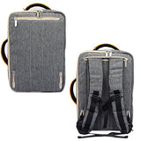 Vangoddy 3-In-1 Universal 15 Inch Laptop Bag Briefcase Shoulder Bag Backpack (Gray) For Lenovo Flex