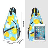 NiYoung Casual Yellow Rubber Duck Sling Bag Casual Chest Package with Adjustable Strap Anti-Theft Sling Bags Shoulder Backpack Waterproof Sling Bag