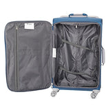 It Luggage World'S Lightest 27.6" 8 Wheel Lightweight Spinner , Blue Ashes