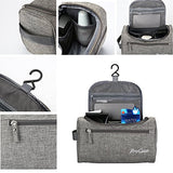 ProCase Toiletry Bag Travel Case with Hanging Hook, Dopp Kit Organizer for Accessories, Shampoo,