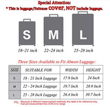 NiYoung Video Game Weapon Funny Gamer Elastic Travel Luggage Case Protective Anti-Scratch Dust Proof Baggage Suitcase Cover Fit 22"-24" Luggage (M)