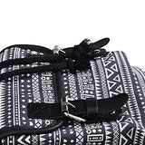 MoreChic School Backpack Floral Print Backpack Women Casual Canvas Travel Bag Girls