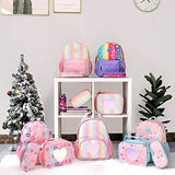 mibasies Toddler Backpack for Girls Kids Kindergarten Unicorn Rainbow Bag