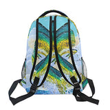Stylish Mahi Fish Backpack- Lightweight School College Travel Bags, ChunBB 16" x 11.5" x 8"