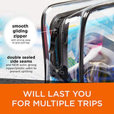 TSA Approved Toiletry Bag - Organized Explorers Clear Travel Toiletry Bag 2 pack - for Carry On