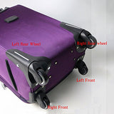 Super Ma 360 Swivel Luggage Mute Wheel Suitcase Replacement Repair Wheels 001 (Back Wheel Pair)