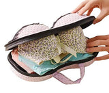 Travel Bra Packing Organizer Case/Underwear/Lingerie/Panties/Bikinis/Bra sizes: 30A-36C by THE COOL BRA (Pink)