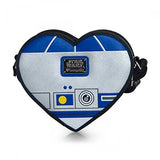 Loungefly Star Wars R2-D2 Heart Shaped Die Cut Crossbody Bag Purse STTB0108