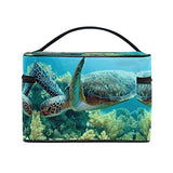 Makeup Bag Sea Turtle Travel Cosmetic Bags Organizer Train Case Toiletry Make Up Pouch