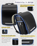 Ransel Randoseru Semi-automatic Japanese school bag for boys Senior PU leather Large capacity light