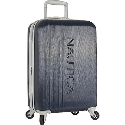 Nautica Lifeboat 20 Inch Hardside Expandable Carry On Luggage, Classic Navy