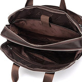 Bison Denim Genuine Leather Briefcase Messenger Bag Shoulder Cross-Body Bag Laptop Business Bag For