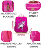 Unicorn Backpack for Girls 15" | Durable and Functional School Kids Book Bag, Perfect Bag for Kindergarten or Elementary