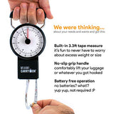 Miami CarryOn Mechanical Hanging Luggage Scale with a Built-in Tape Measure
