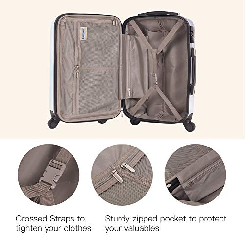 Chariot Luggage Light Weight PC+ABS Spinner Suitcase Sets 20/24/28inch ...