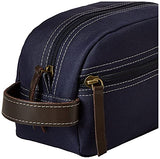 Timberland Men's Toiletry Bag Canvas Travel Kit Organizer, Navy, One Size