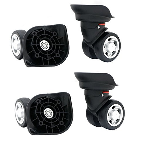 Replacement Luggage Wheel Repair Suitcase Bag Parts Spinner Wheels (W055) For Customs Box (A Set