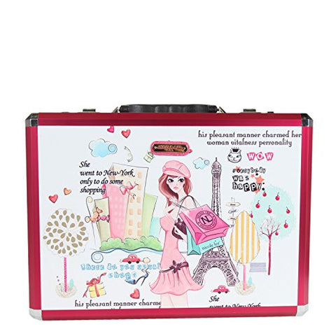 Nicole Lee Priscilla 19 Inch Aluminum Briefcase, Shopping Girl, One Size