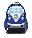 Vw Collection By Brisa Backpack With Vw Bus T1 Front Design (Blue)