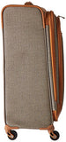Hartmann Herringbone Luxe Softside Medium Journey Expandable Spinner, Terracotta Herringbone, One