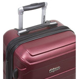 Dejuno Logan 3-Piece Hardside Spinner Combination Lock Luggage Set, Burgundy