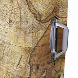 Luggage Cover Old Compass On Vintage Map Travel Case Suitcase Cover Bag Protector 3D Print Design
