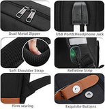 Vintage Backpack Anti Theft Laptop Backpack Men Women Business Travel Computer Backpack School College Bookbag Stylish Water Resistant Vintage Backpack with USB Port Fits 15.6 Inch Laptop Black