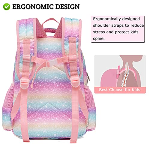 BLUEFAIRY Kids Backpack For Girls Eleentary Priary Iddle School Bags