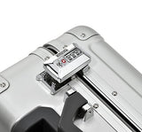 Zero Halliburton Geo Aluminum 3.0 17" Wheeled Travel Briefcase in Silver