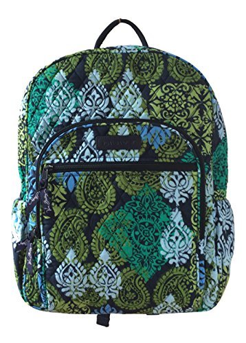 Vera Bradley Campus Backpack With Solid Color Interior (Updated Version) (Caribbean Sea With Navy