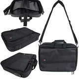 DURAGADGET Black Laptop Briefcase Style Bag with Multiple Compartments for The HP 15-bs558sa |