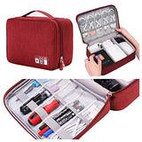 Electronic Organizer Travel Universal Cable Organizer Electronics Accessories Cases for Cable, Charger, Phone, USB, SD Card