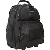 Targus Rolling Backpack Case For 15.4-Inch Laptops, Black (Tsb700)