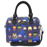 Loungefly Marvel The Avengers Chibi All Over Print Duffle Bag Purse - MVTB0077