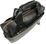 Vagabond Traveler 15" Classic Fine Leather Messenger Bag Daily Bag L29. Vintage Brown.