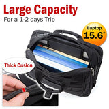 SANWA 15.6 inch Laptop Briefcase- Large Capacity Messenger Bag, Security Dial Lock, Expandable,