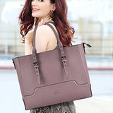Laptop Bag for Women, 15.6 Inch Laptop Tote Multi-Pocket Work Tote Bag Structured Briefcase with