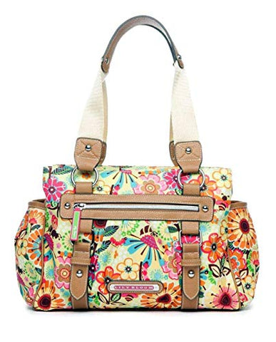 Lily Bloom Landon Triple Section Satchel, Busy Bee, Eco Friendly