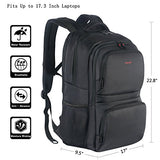 Kuprine Extra Large Business Travel Laptop Backpack 17 Inch Women Men, Water Resistant College