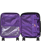 Olympia Usa Vortex 29" Expandable Hardside Checked Spinner Luggage (Icy Blue)