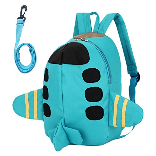 Beide Toddler Schoolbag 3D Airplane Backpack (green)