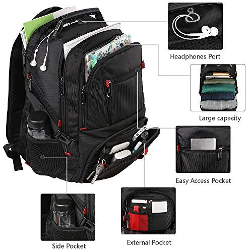 Extra Large Backpack,Tsa Friendly Durable Travel Computer Backpack With