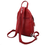 Sealinf Women'S Leather Backpack Convertible Daypack Chest Shoulder Bag Sling Purse (Wine Red)