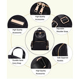 Nylon Waterproof Backpack Bag - Top Handle Rucksack Lightweight Durable CasualSchool Bag (Purple)